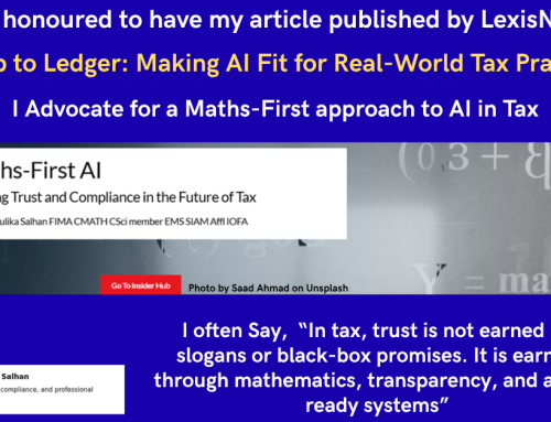 Maths-First AI Building Trust and Compliance in the Future of Tax